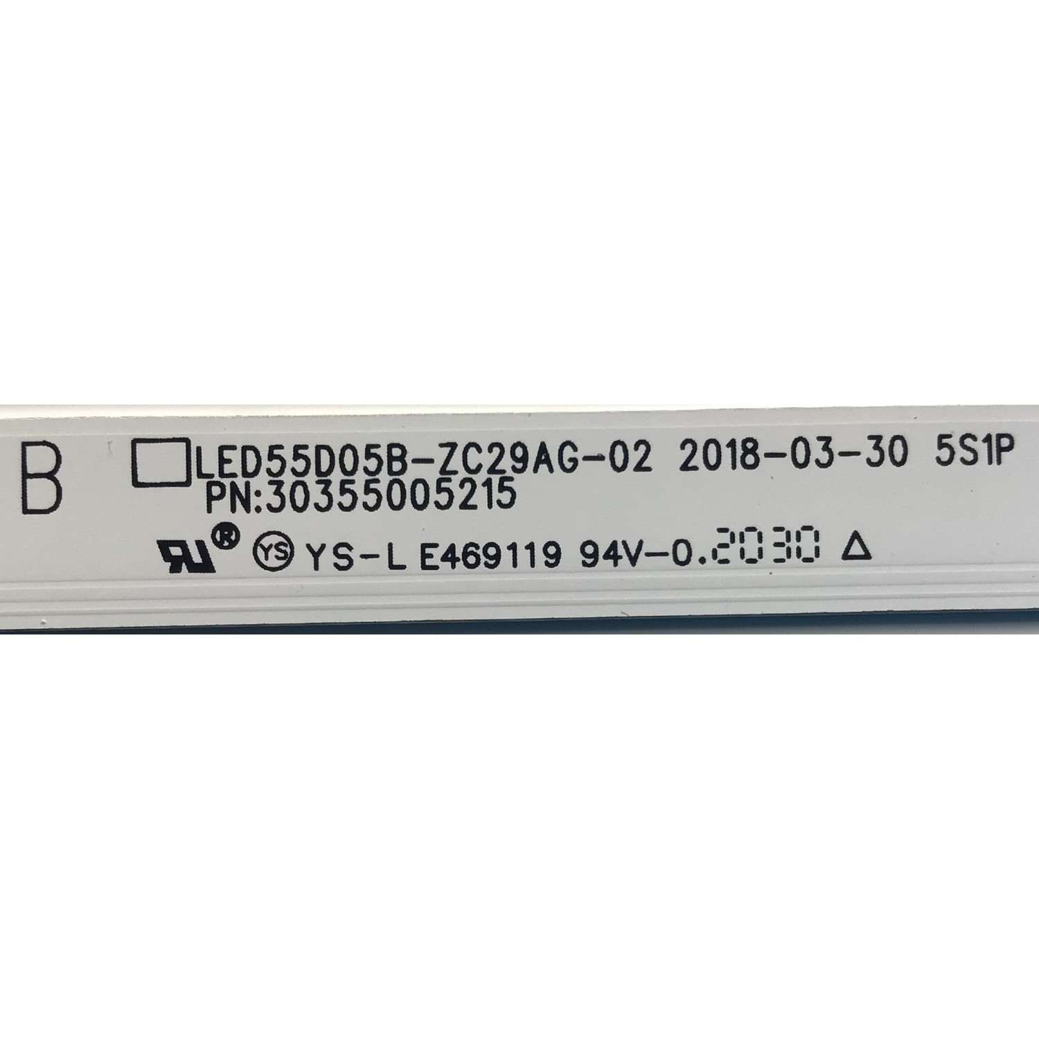 KIT DE LED'S PARA ONN (10 PIEZAS) / NUMERO DE PARTE LED55D05A-ZC29AG-02 / LED55D05B-ZC29AG-02 / 30355005214 / 30355005215 / E331251 / 200906B23-R / 200908A23-R / 5500M005 / 5500M006 / PANEL LSC550FN30-2 / MODELO 100012586 (55 PULGADAS) - Imagen 3